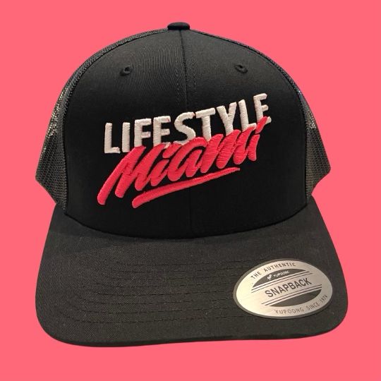 Lifestyle Miami Black Trucker Hat